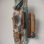 small assemblage with objects and driftwood