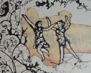 painting of figures dancing