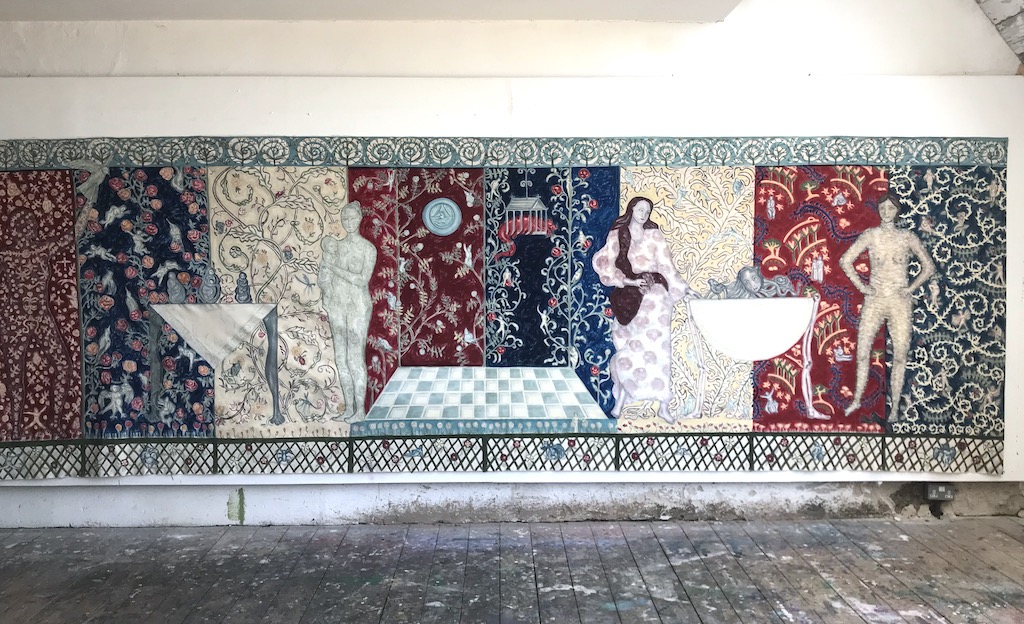 patterned wall painting