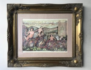 framed painting