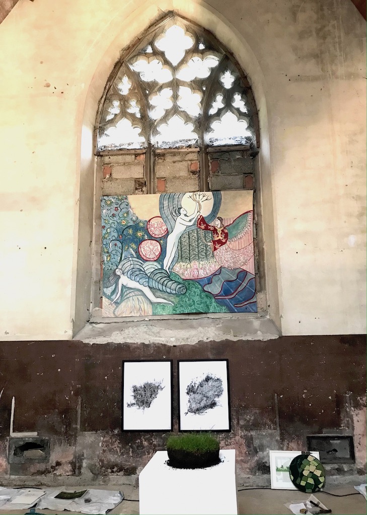 painting in a church