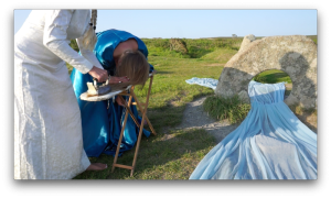 performance of ironing hair