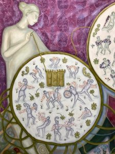 detail of painting by Delpha Hudson